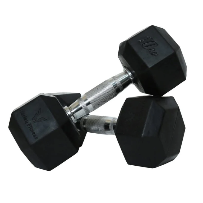 Combo Harley Fitness Premium Hex Dumbbell Set – Strength Training Equipment – Gym Equipment – 2.5 to 10 Kg – 4 Pairs