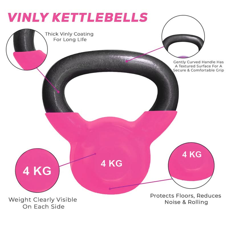 DS Vinyl Kettlebell - 4 KG