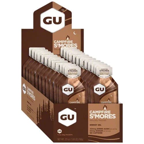 GU Energy Original Sports Nutrition Energy Gel (Campfire Smores, 24 Count) - Athletix.ae