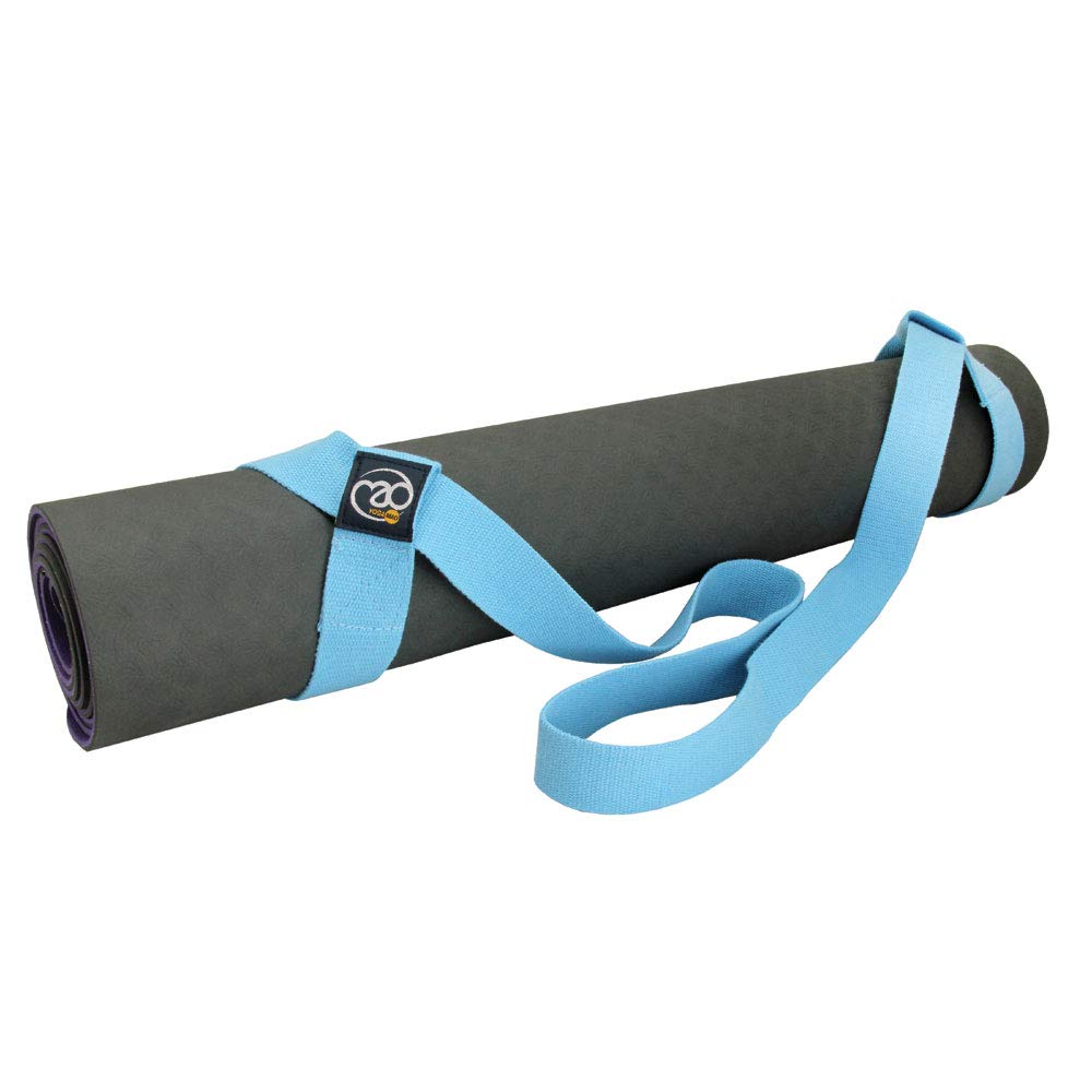 York Fitness Yoga Mat with carrying Strap, Black