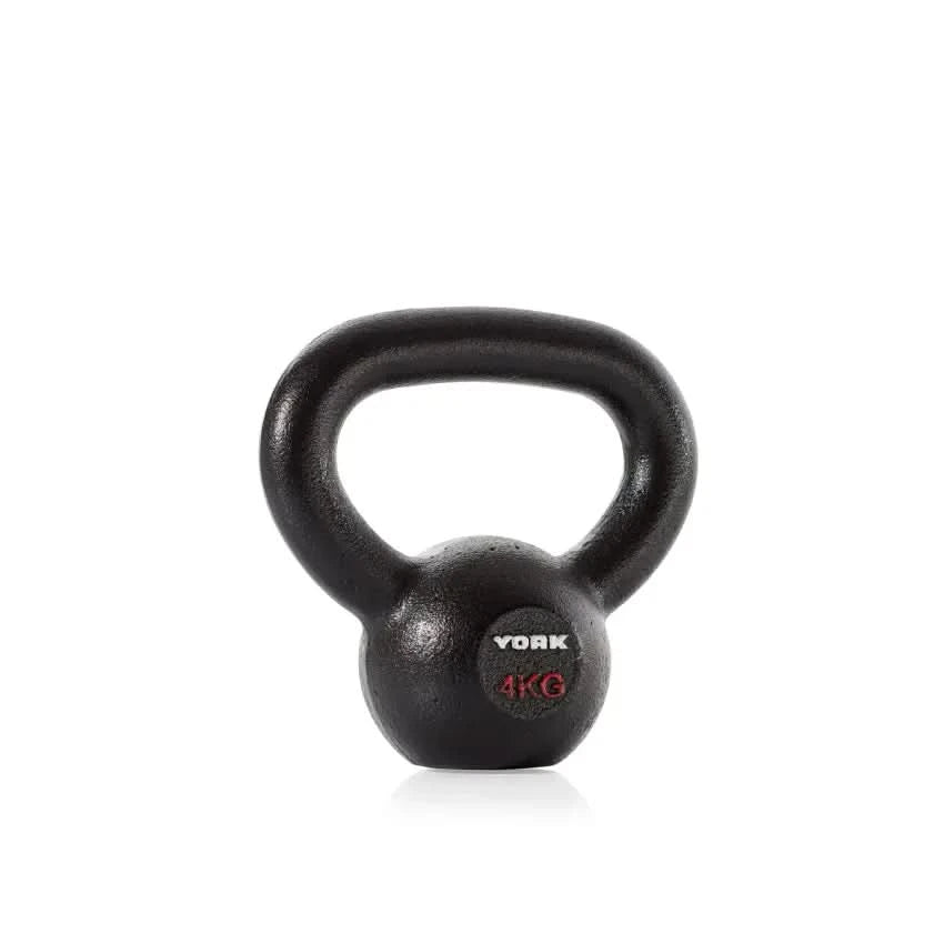 York Fitness Hercules Cast Iron Kettlebells – 2 KG to 24 KG | Sold as Piece 4 KG