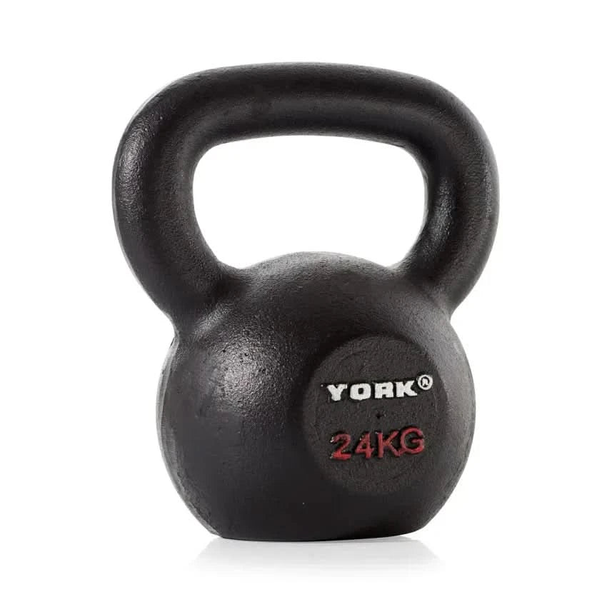 York Fitness Hercules Cast Iron Kettlebells – 2 KG to 24 KG | Sold as Piece 24 KG