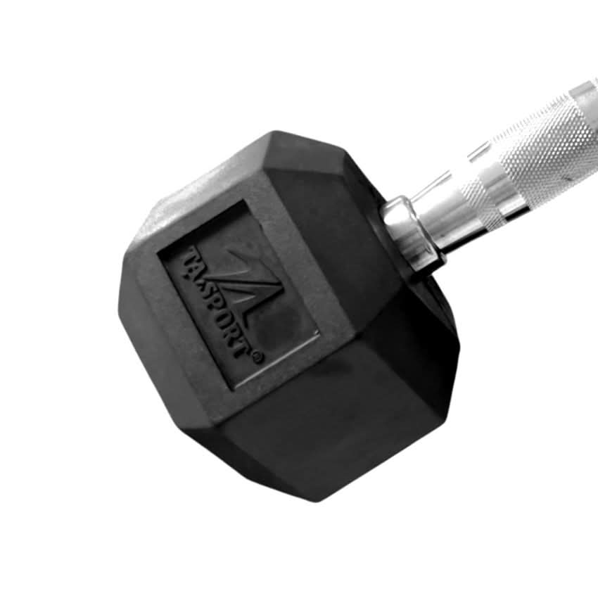 TA Sport Rubber Hex Dumbbell Pair, 2.5 KG To 50 KG, Sold as Pair