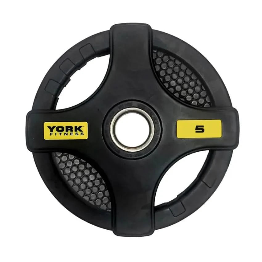 York Honeycomb Rubber Coated Weight Plate – 1.25 kg to 25 kg | Sold as Piece 5 KG