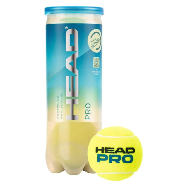 HEAD Pro Tennis Balls – 2x3‑Ball Can (6 Balls)