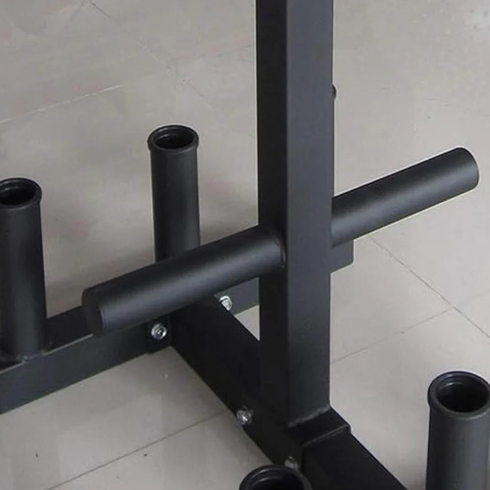 LDX 3 Level Plate Holder Tree with 2 Barbell Holder