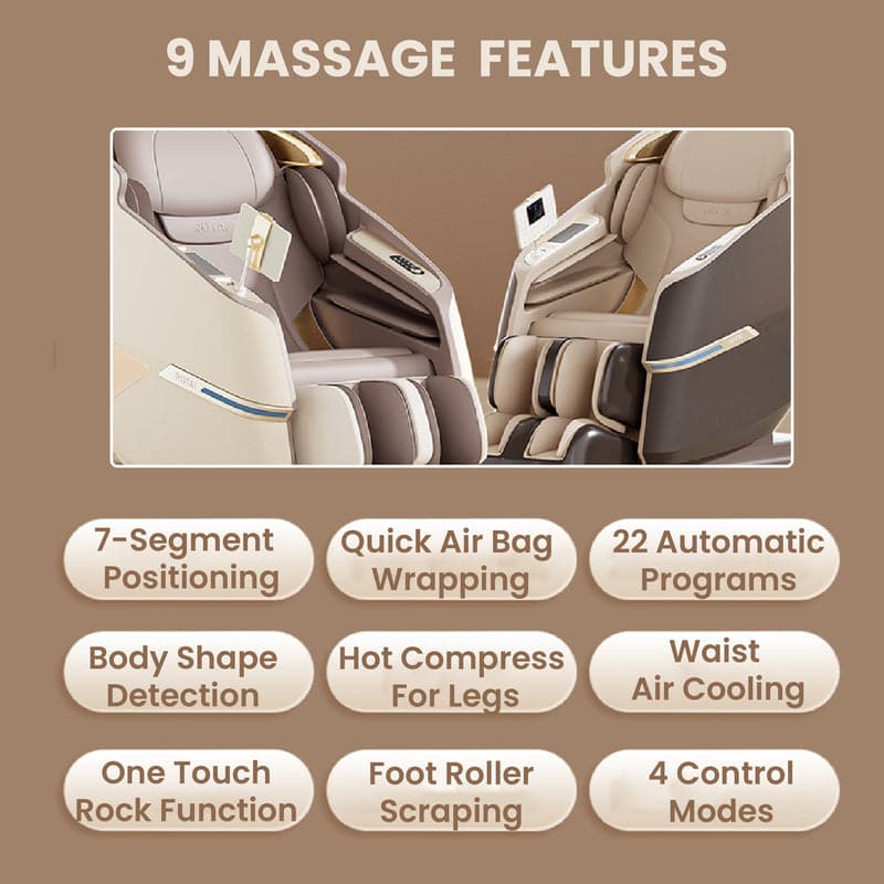 Rotai Royal Magestic Pro Massage Chair With Ai Voice Control, Heart Rate Detection, Blood Oxygen Levels