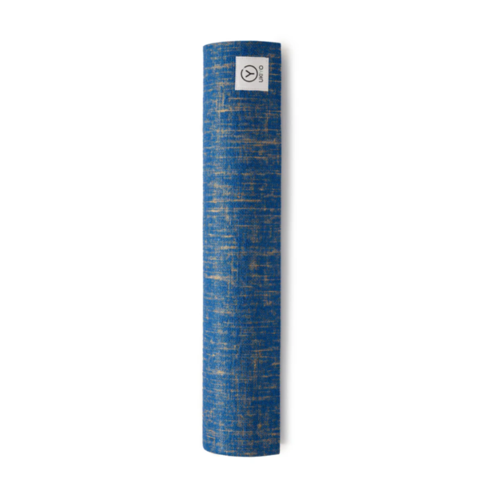 Ukiyo 5mm Jute - Textured Yoga Mat Blue