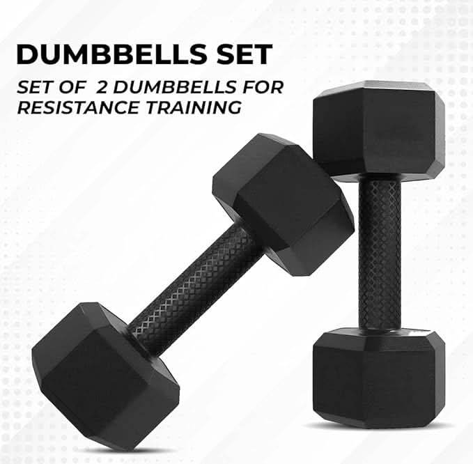 DS PVC Hex Dumbbells - PAIR - 2KG