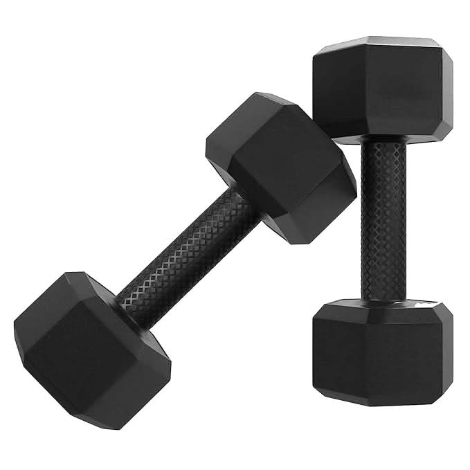 DS PVC Hex Dumbbells - PAIR - 3KG