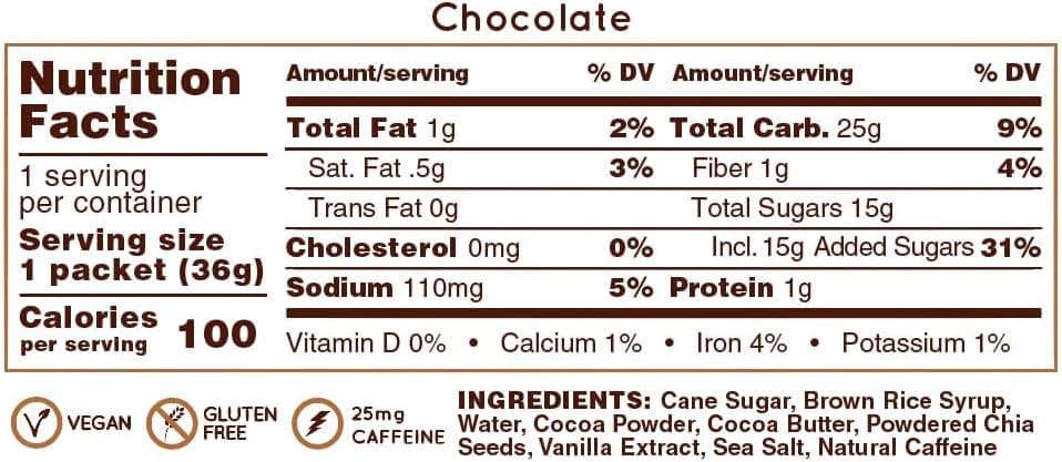 Huma Chia Energy Gel - 9 count x 43g - 21gr Carbs, 105mg Sodium, 100% All Natural, Vegan, Gluten Free, Caffeine Free, No Stomach Problems, Great Taste, Easy Digestion