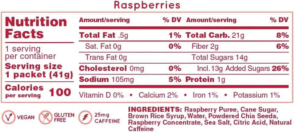 Huma Chia Energy Gel - 9 count x 43g - 21gr Carbs, 105mg Sodium, 100% All Natural, Vegan, Gluten Free, Caffeine Free, No Stomach Problems, Great Taste, Easy Digestion