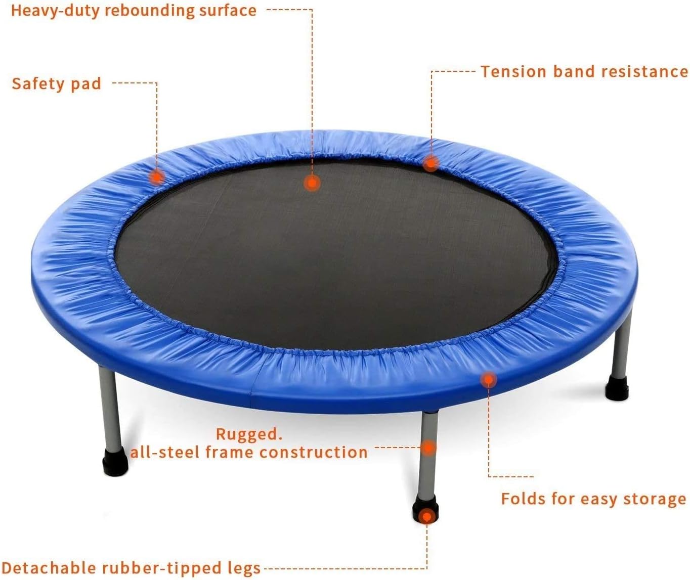 TA Sport, Trampoline For Kids (122Cm), 7660-48, Blue