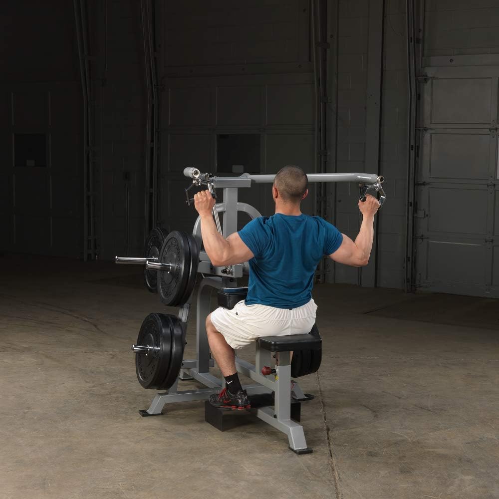 Body Solid LVLA Leverage Lat Pulldown – Plate-Loaded Back Trainer