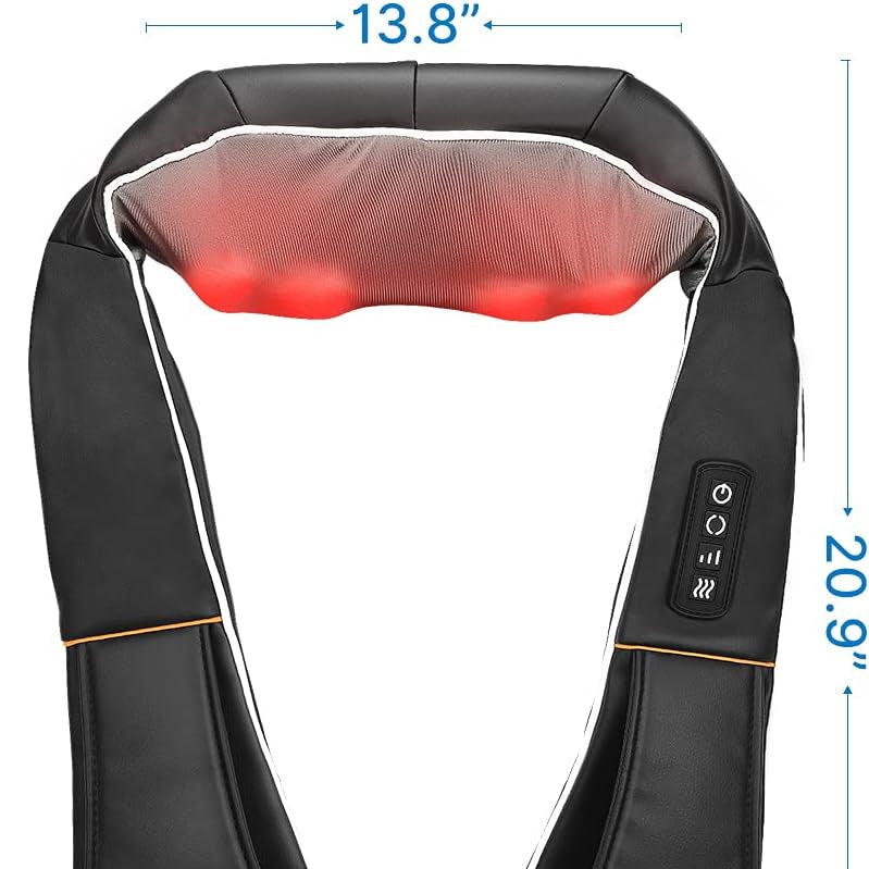 Renpho Shiatsu Neck and Shoulder Back Massager with Heat for Waist, Leg, Calf, Foot, Arm, Belly, Full Body