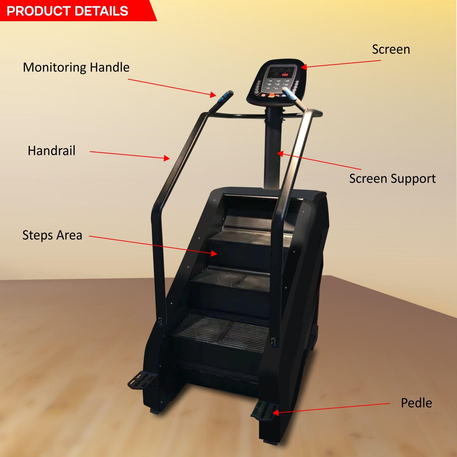 Sparnod Fitness SSM-01 Stair Climber – Compact Cardio Stepper Machine