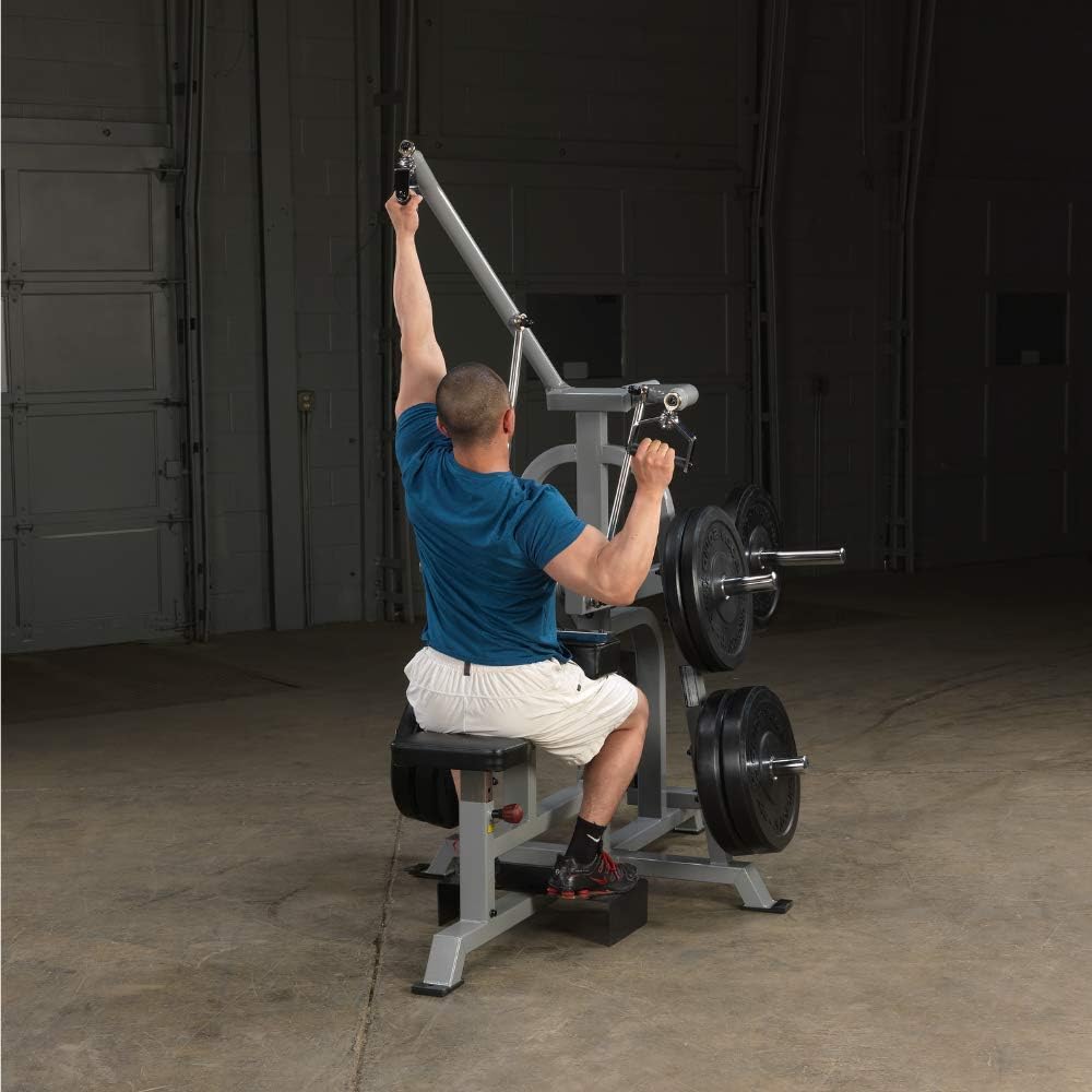 Body Solid LVLA Leverage Lat Pulldown – Plate-Loaded Back Trainer
