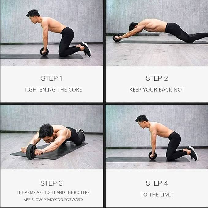 Fitgenix AB Roller – Abdominal Exercise Trainer