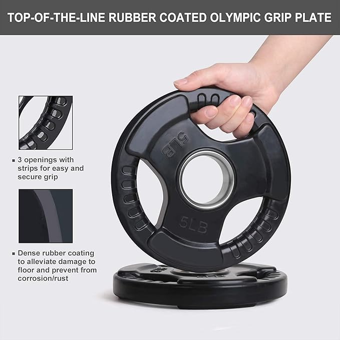 MF Olympic Rubber Weight Plates, MF-0093, 2.5 Kg to 25Kg, Sold as Piece