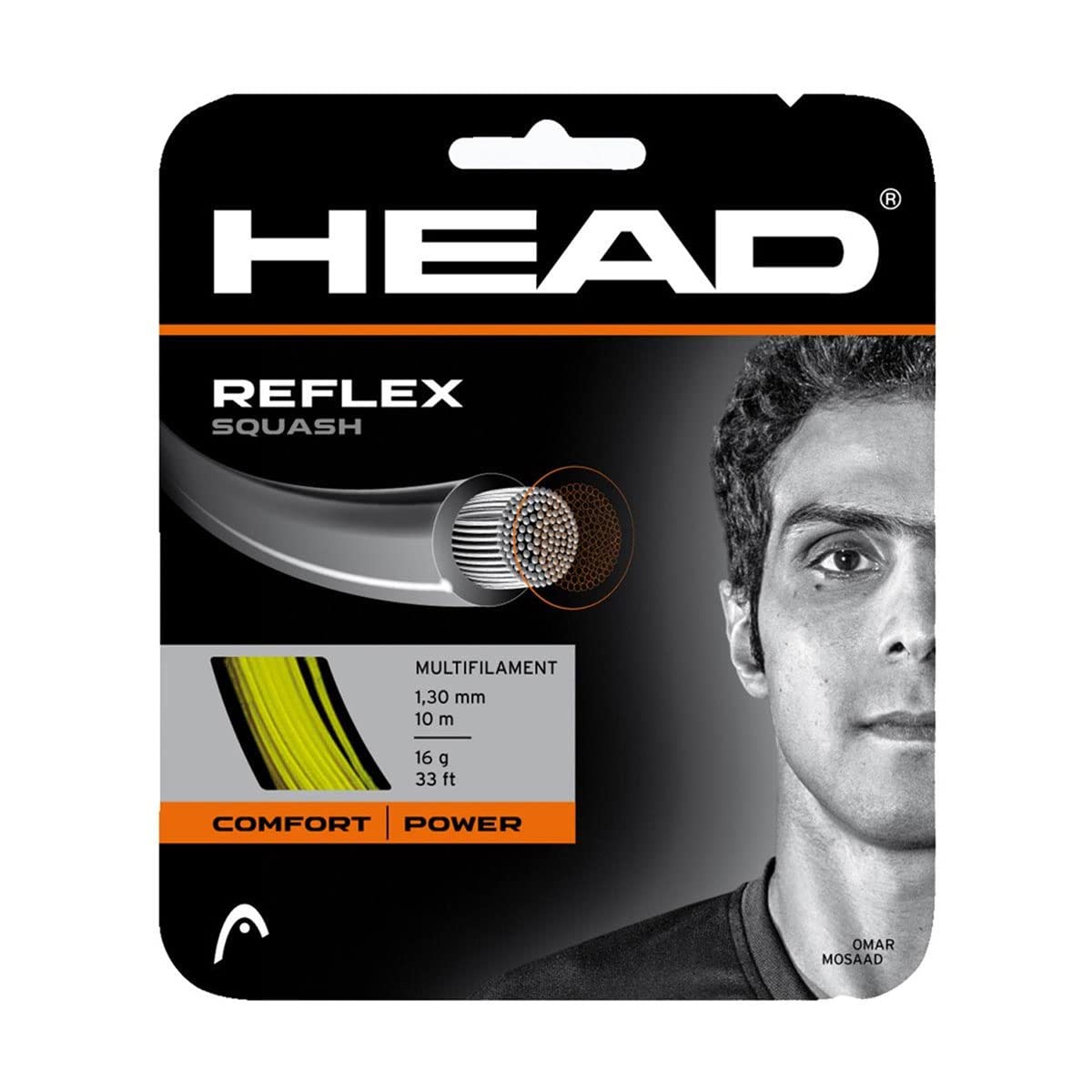 Head Reflex Squash (set) - String, Yellow