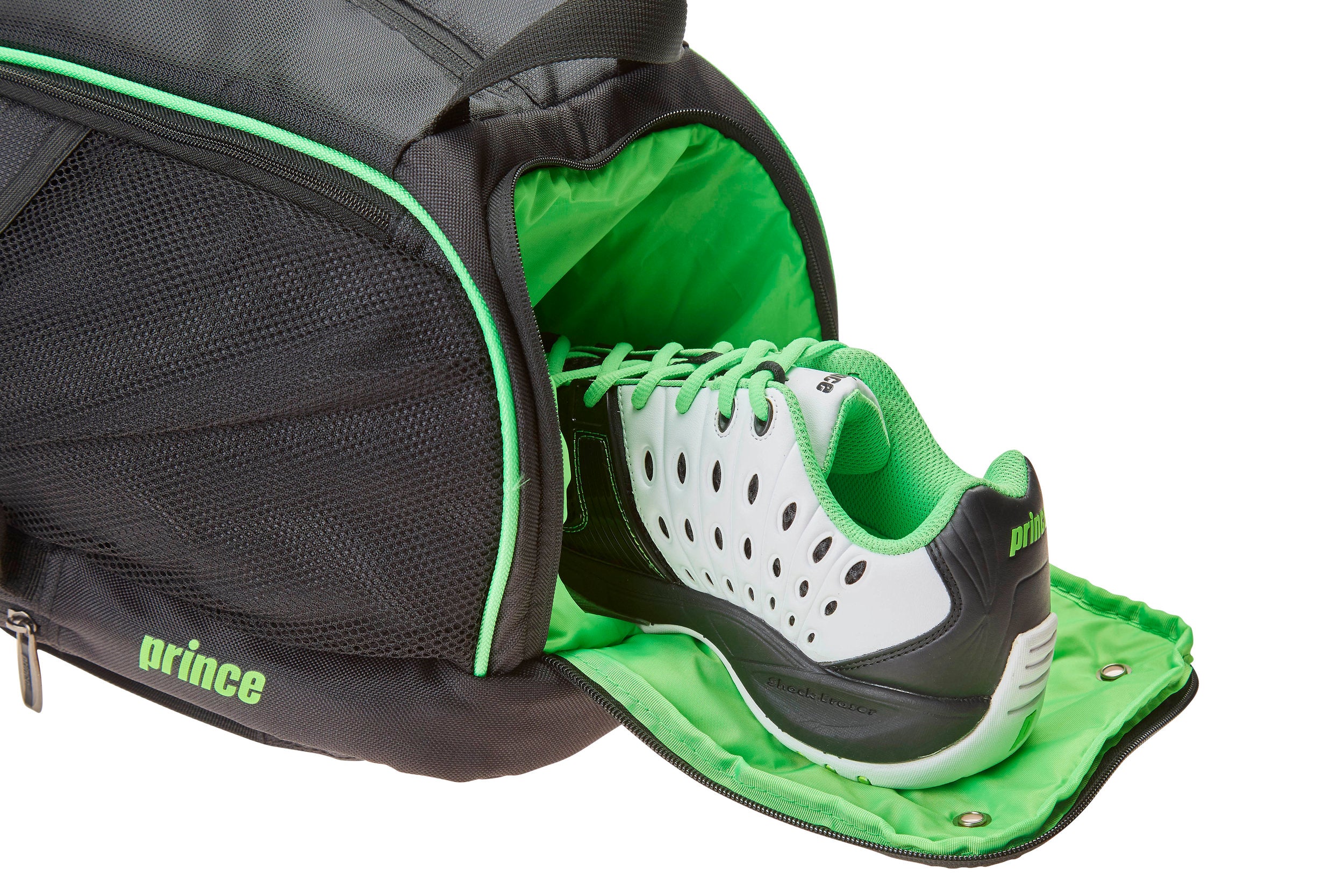 Prince Tennis Backpack - Tour Dufflepack , Black/Green