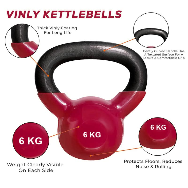 DS Vinyl Kettlebell - 6 KG