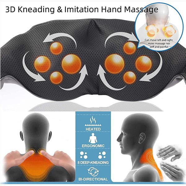 Renpho Back Neck Massager with Heat, Shiatsu Shoulder Massager