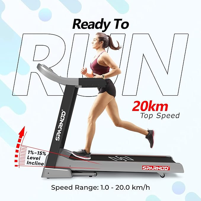 Sparnod Fitness, AC Motorised Treadmill, STC-4350