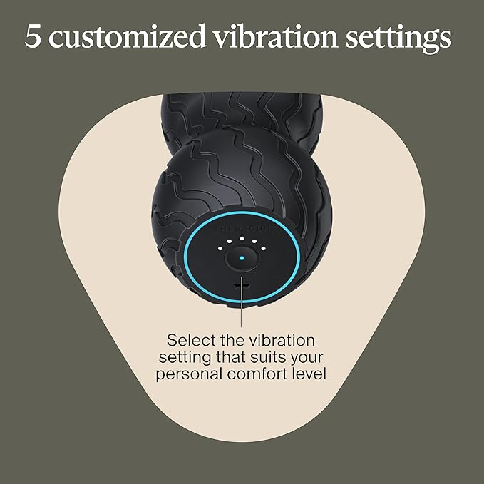Theragun, Wave Duo, Vibrating Roller Massage Ball, Black