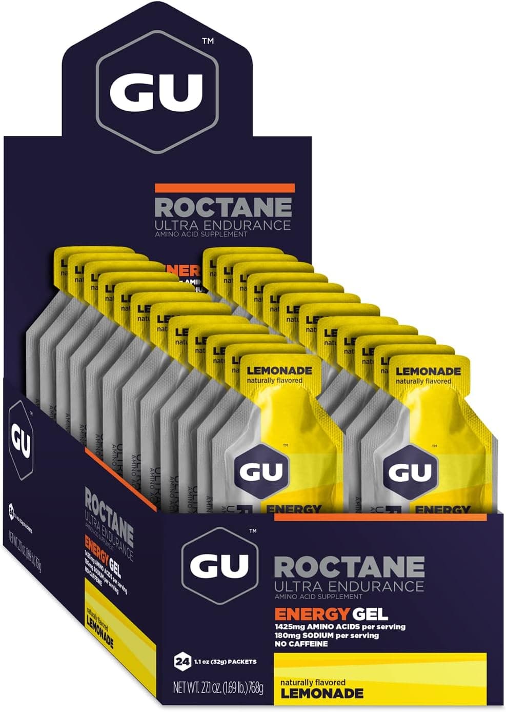 GU Energy Roctane Ultra Endurance Energy Gel, 24-Count (24-COUNT) - Athletix.ae