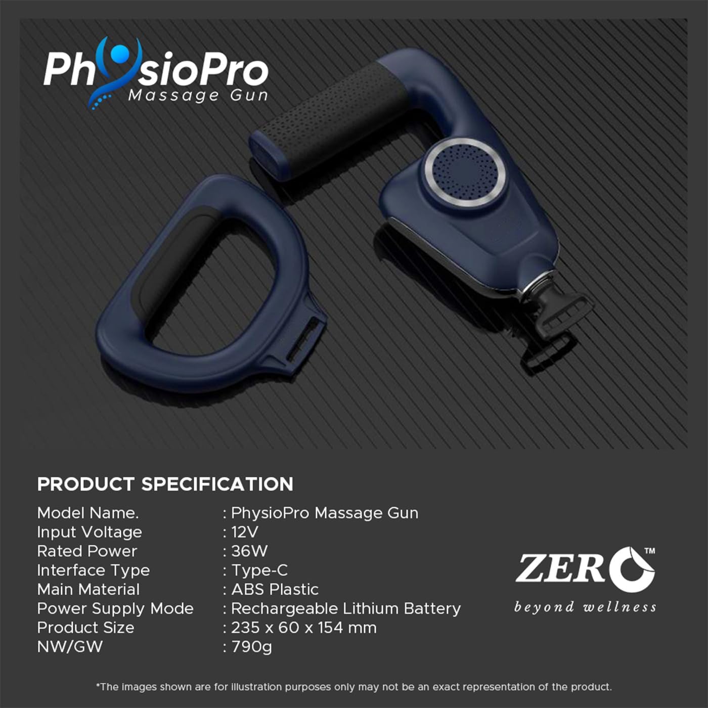 Zero Healthcare Physio Pro Massage Gun