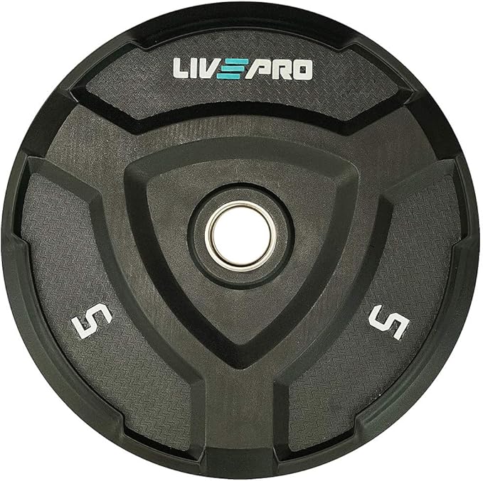 LivePro Premium Quality Bumper Plates (5 KG to 25 KG)