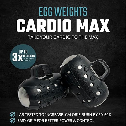 Egg Weights Cardio Max 3.0 lb, Stainless Steel Hand Weights Dumbbell Set