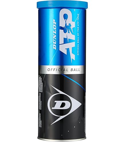 Dunlop Tennis Balls, ATP, Tube of 3
