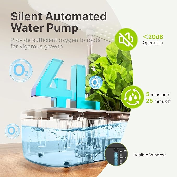 12Pods Hydroponics Growing System Indoor Herb Garden