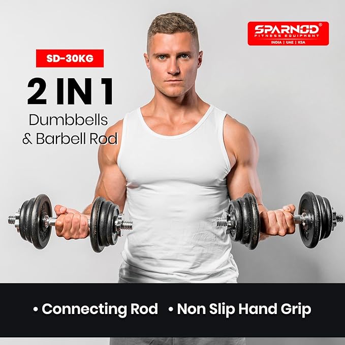Sparnod Fitness Dumbbell Set With Case, SD-30
