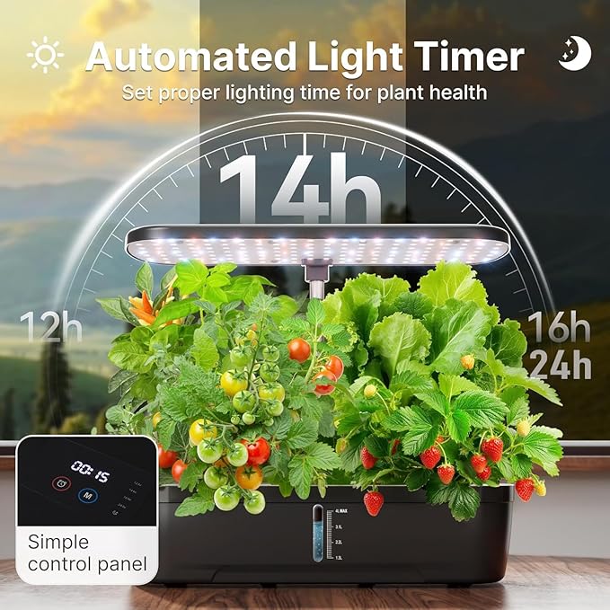 12Pods Hydroponics Growing System Indoor Herb Garden