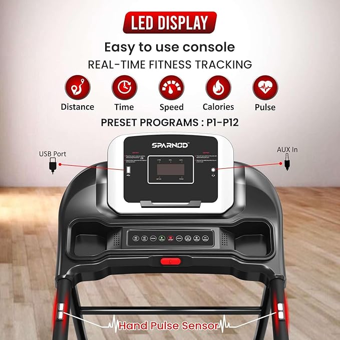 Sparnod Fitness, Home Use Treadmill, STH-1250
