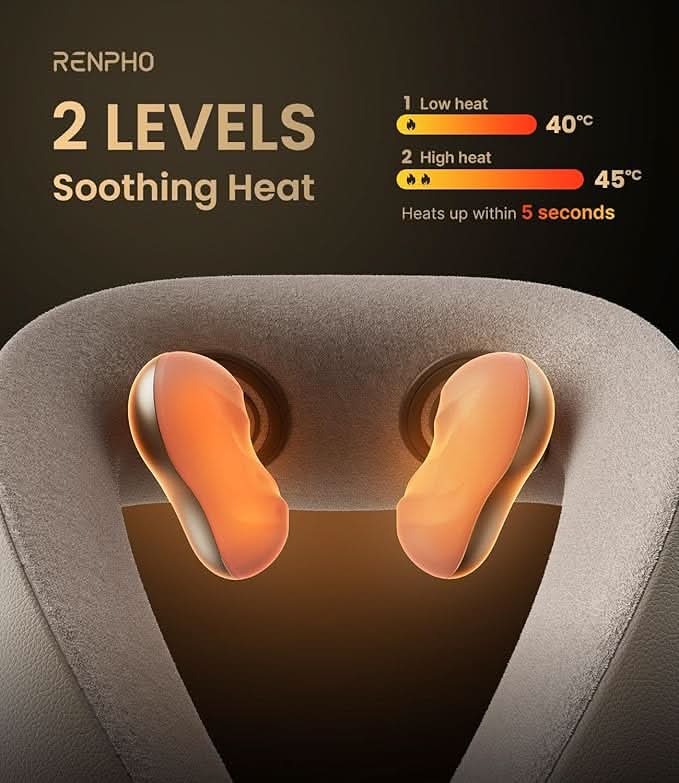 RENPHO Neck Massager with Heat [2025 Upgraded]