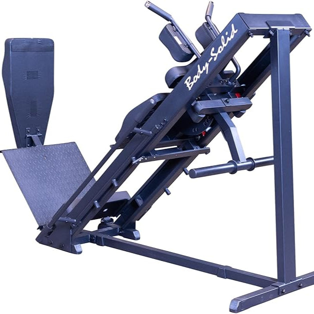 Body-Solid GLPH1100 Leg Press & Hack Squat Machine – Grey/Black | Lower Body Strength Trainer