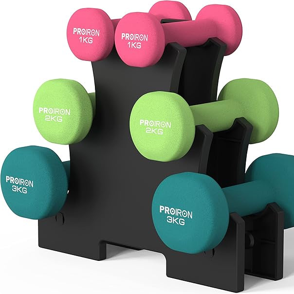 Ta Sports, Proiron Neoprene Dumbbells Weights Exercise & Fitness Dumbbells