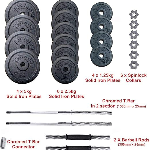 Sparnod Fitness Dumbbell Set With Case, SD-50