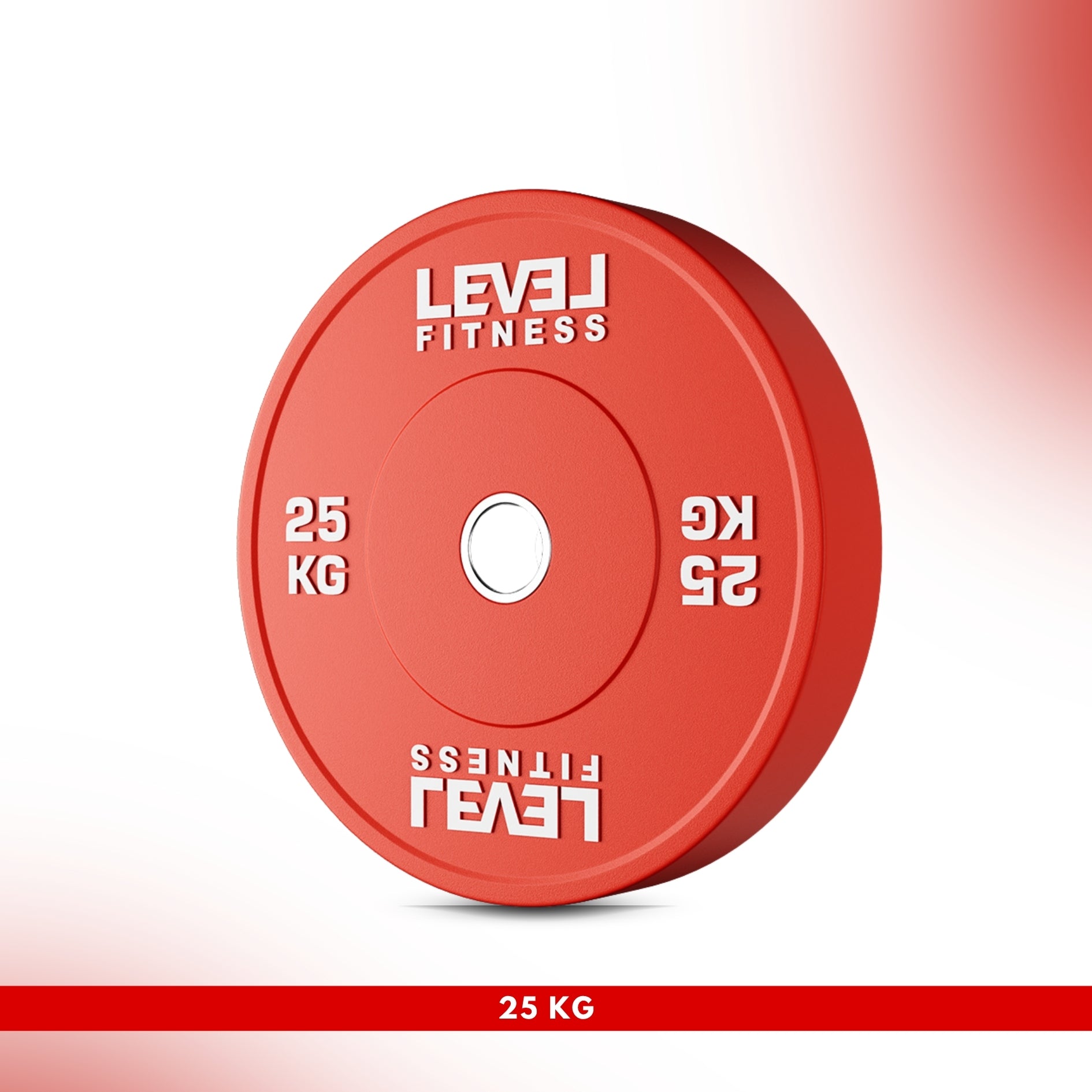 Level Fitness Color Bumper Plates 5 Kg to 25 Kg 25 KG