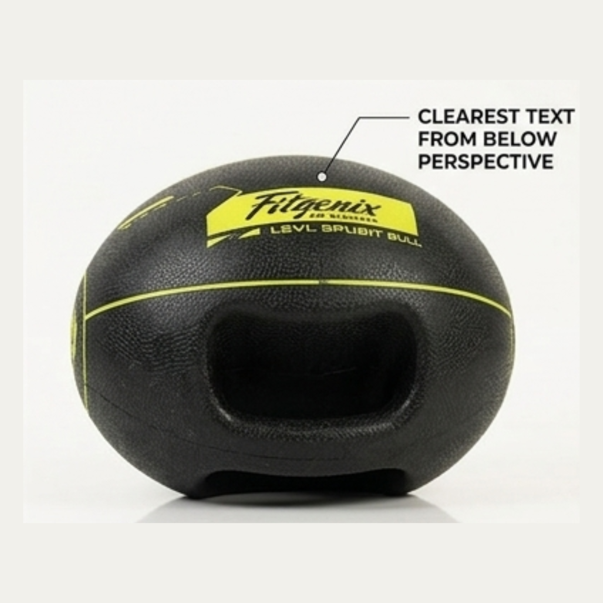 Fitgenix Double Grip Rubber Medicine Ball – Black