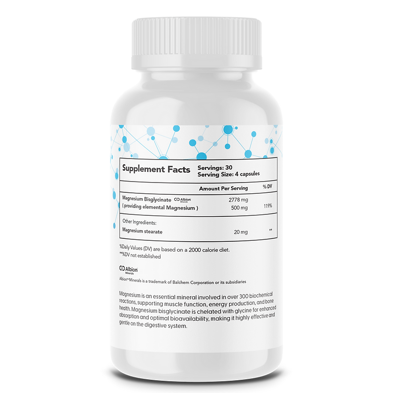 TWB Magnesium Pro | Albion® TRAACS® Magnesium Bisglycinate, 120 Capsules