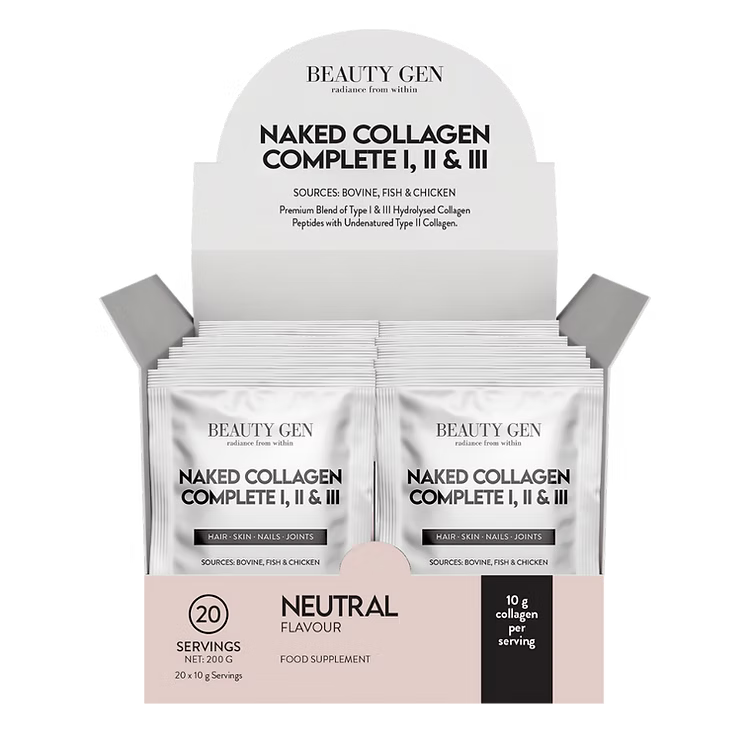 Naked Collagen Complete I, II & III | 20 Sachets