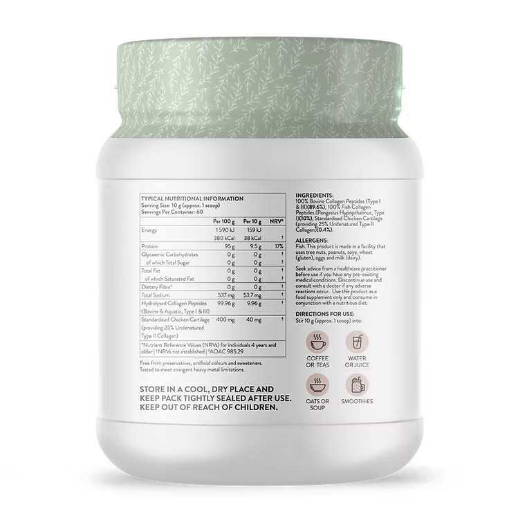 Multi Collagen Protein Powder (Types I, II, III, V & X)