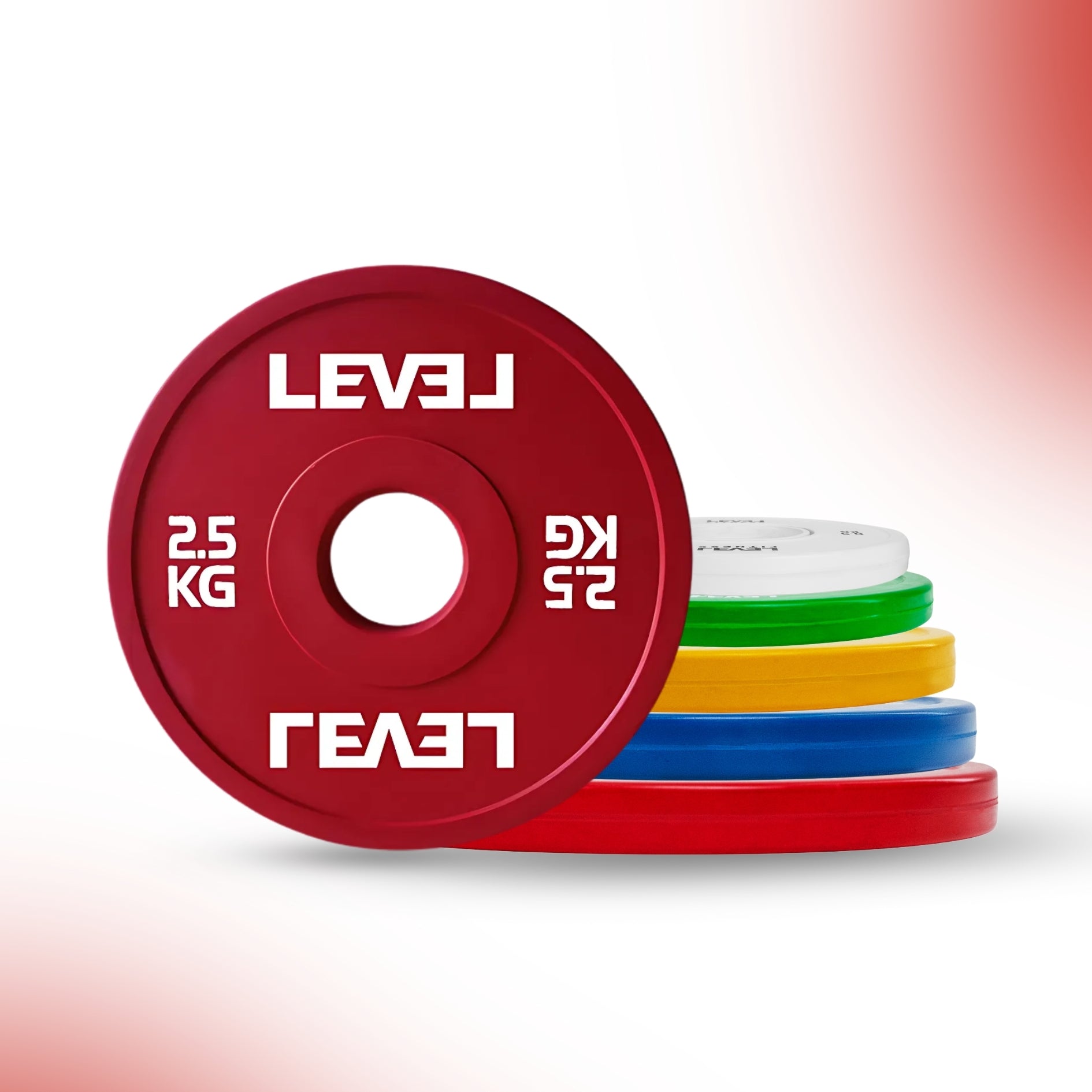 Level Fitness Fractional Bumper Weight Plates 0.5 kg to 2.5 Kg - Sold as Per Piece