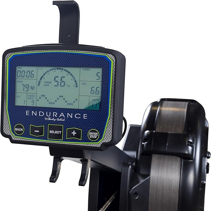 Body Solid Endurance Commercial Rower, Black, R300