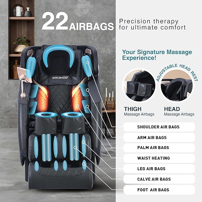 Sparnod Fitness Deluxe Plus Massage Chair, Deluxe Plus